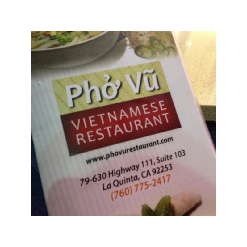 Pho Vu Vietnamese Restaurant
