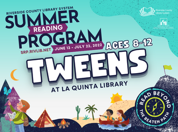 Tween Summer Reading Program event graphic