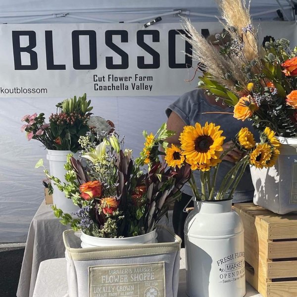 Fresh flowers at the La Quinta Farmers Market