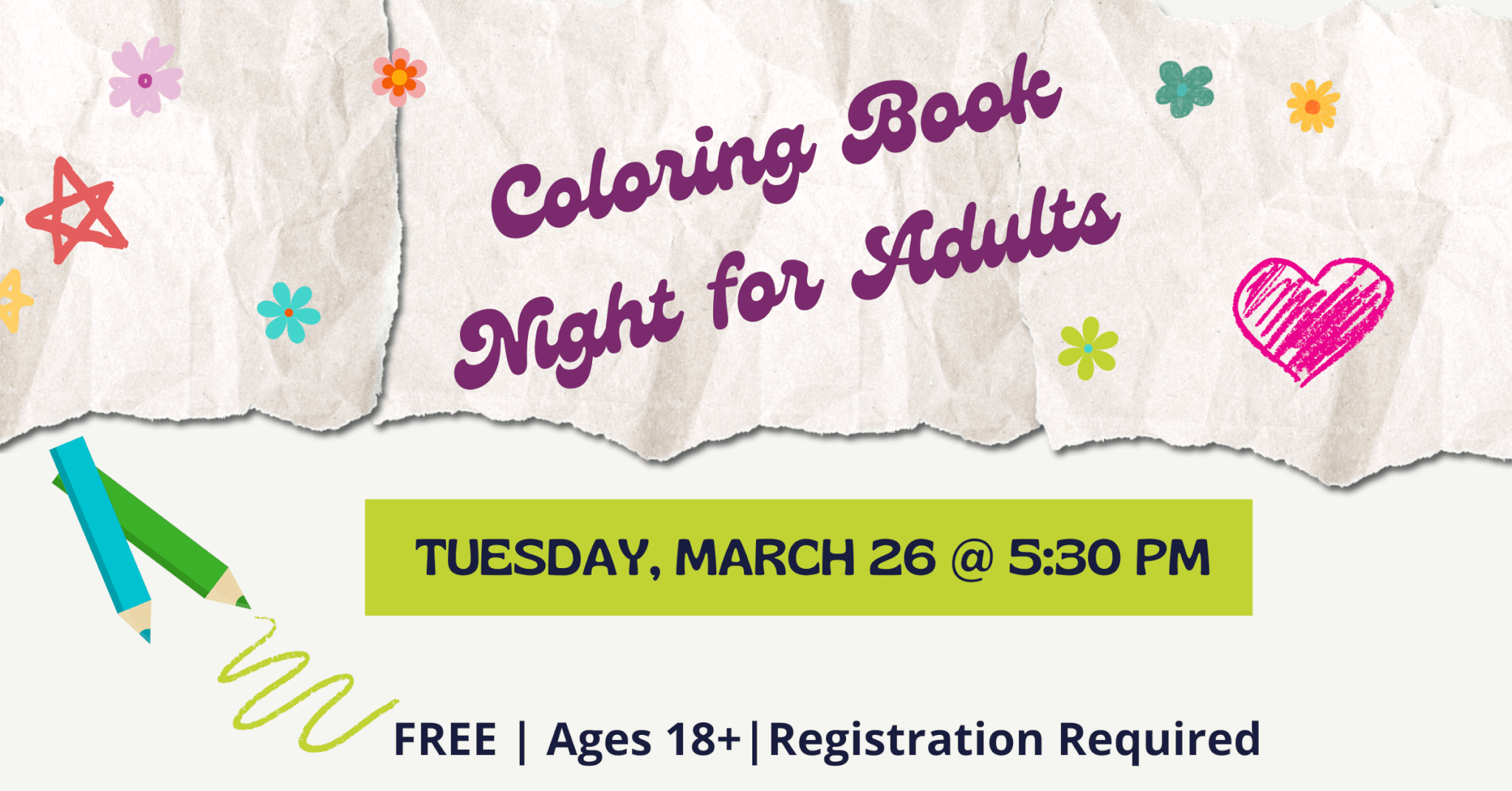 Coloring Night for Adults