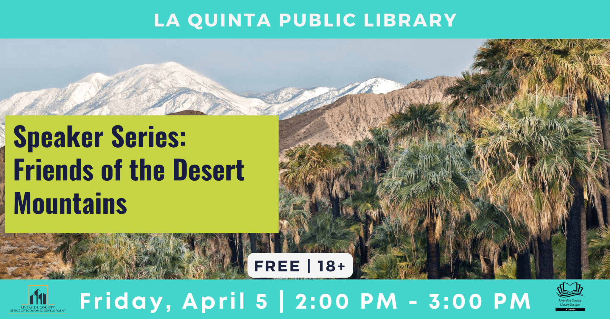 Speaker Series April: Friends of the Desert Mountains