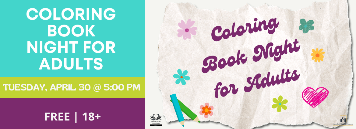 Coloring Book Night for Adults